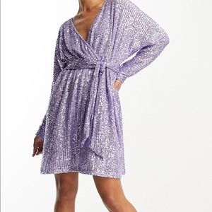 Lavender SPARKLE DRESS ERAS TOUR FROM ASOS